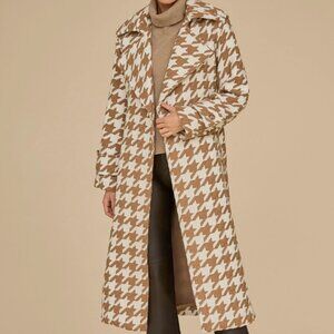 Tweed Coat Houndstooth